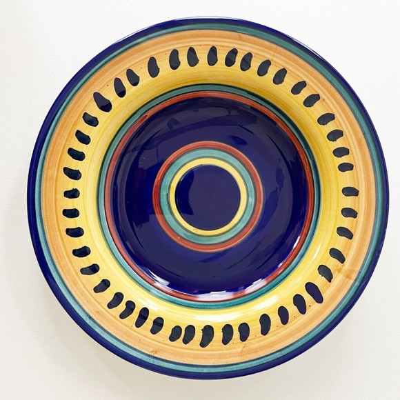 Pier 1 ITALIAN SWIRL Hand Painted Earthenware Colorful Soup Salad Pasta Bowl - Picture 2 of 11